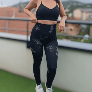 Legging de sport taille haute – Y&D Fashion – Noir