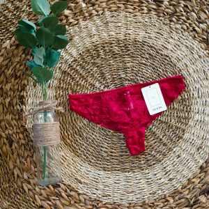 Tanga sexy – Lili & Zoé – Dentelle Rouge intense