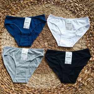 Lot de 4 culottes unies Lili & Zoé – Coton