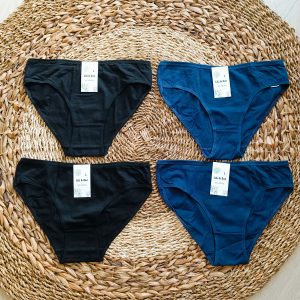 Lot de 4 culottes unies Lili & Zoé – Coton