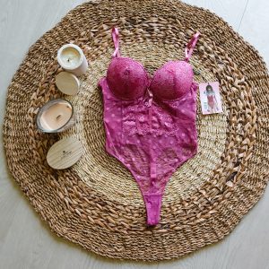 Body en dentelle Ancona – Rose