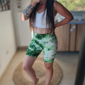 Short de sport / cycliste taille haute – Y&D Fashion – Vert