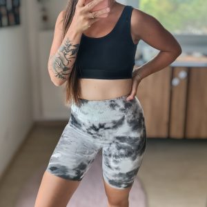 Short de sport / cycliste taille haute – Y&D Fashion – Noir