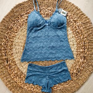 Ensemble de lingerie en dentelle bleue – Ancona