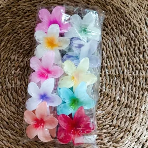 Lot de 10 pinces à cheveux en forme de fleurs
